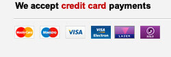 we accept credit card payments